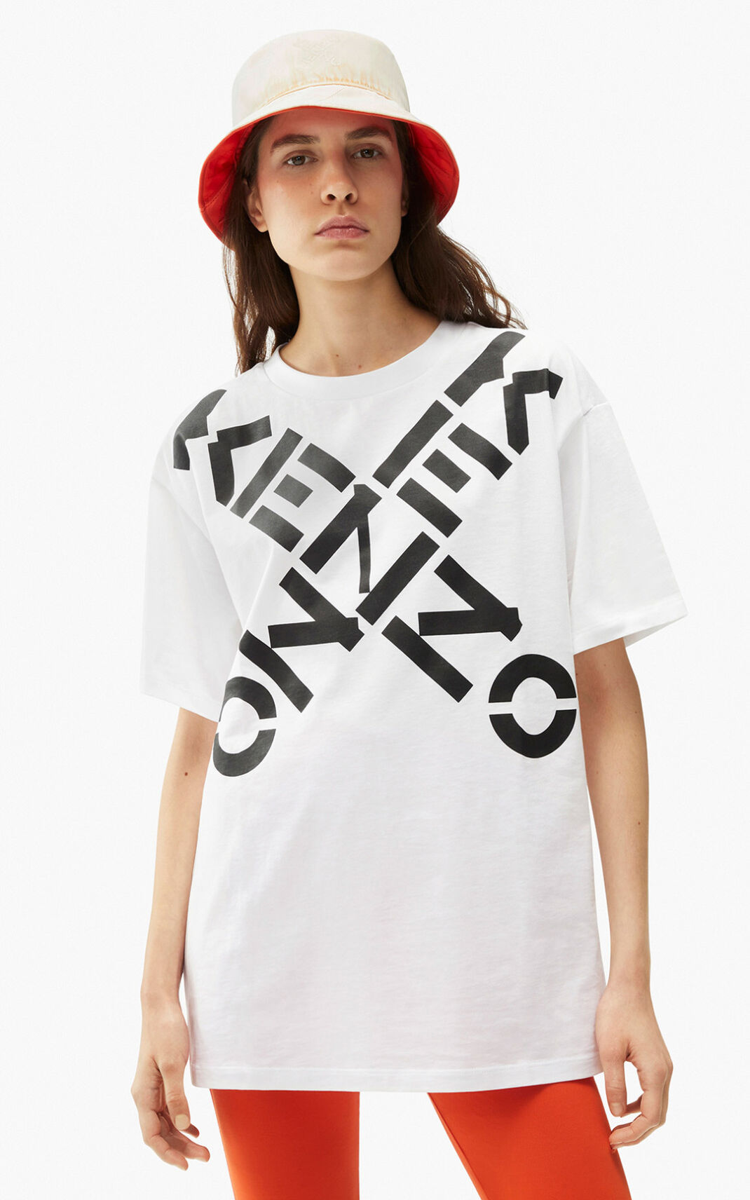 Kenzo Sport Big X oversized Tシャツ レディース 白 - TCUKEJ387